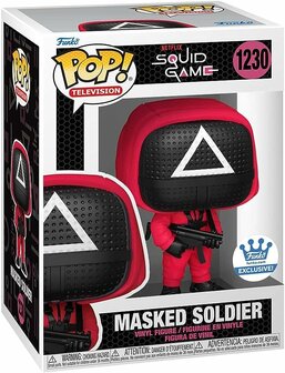  Funko Pop  Squid Game POP! T&eacute;l&eacute;vision Red Soldier Masked Soldier Vinyle Figurine 10cm n&deg;1230 exclusive