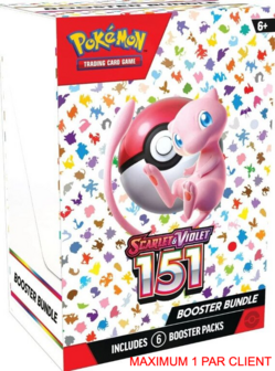 Pok&eacute;mon JCC - Ecarlate et Violet 151 Bundle de 6 Boosters EV3.5