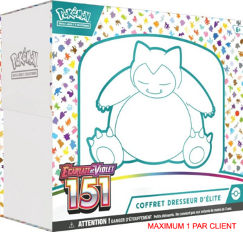 Pok&eacute;mon JCC - Ecarlate et Violet 151 Coffret Dresseur d&#039;Elite EV3.5