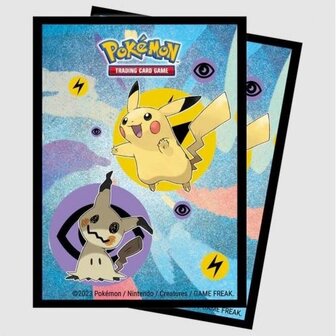 Ultra Pro - Pok&eacute;mon JCC - Sachet de 65 prot&egrave;ge-cartes standard - Pikachu et Mimiqui 