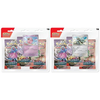 Pok&eacute;mon JCC - &Eacute;carlate et Violet - Pack Blister de 3 Boosters EV05 (1 Booster al&eacute;atoire) - Forces Temporelles FR