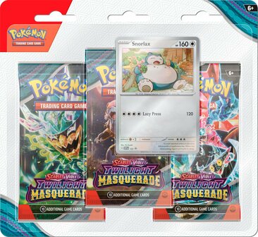 Pok&eacute;mon JCC - &Eacute;carlate et Violet - Pack Blister de 3 Boosters EV06 (1 Booster al&eacute;atoire) - Mascarade Cr&eacute;pusculaire