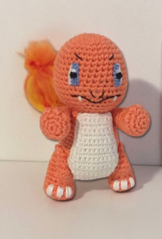 Figurine Amigurumi - Pok&eacute;mon - Salam&egrave;che